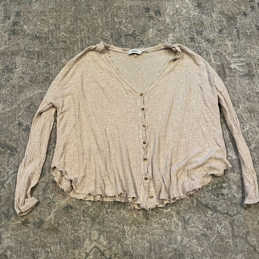 Out front under cream long sleeve